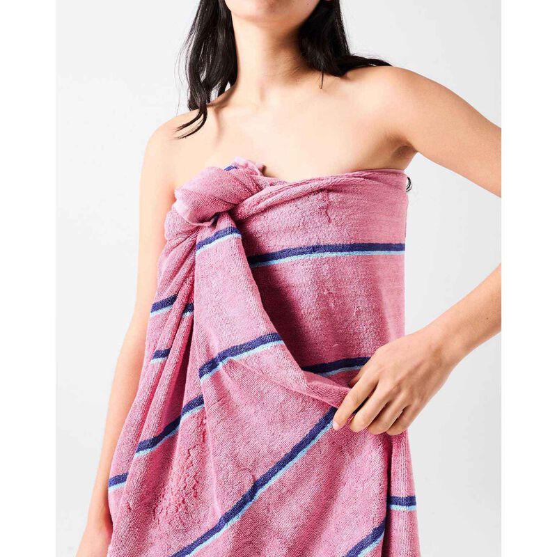 Kip&Co Blushing Stripe Bamboo Terry Bath Towel image number 3